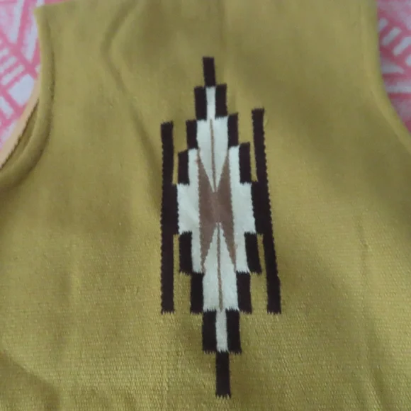 1960’s Chimayo Ortega’s 100% Wool Vest Hand Made Fits Medium 38